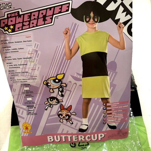 Powerpuff GirlsButtercupRubie’s Costume #38566 Size 8-10 NWT NOS